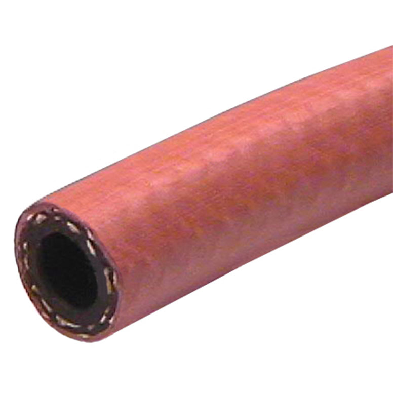 2 red rubber hose